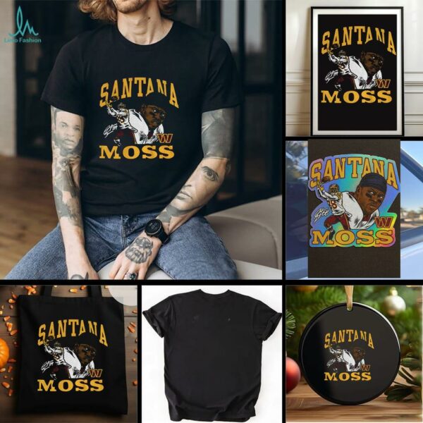 Santana Moss Washington Commanders NFL signature graphic shirt
