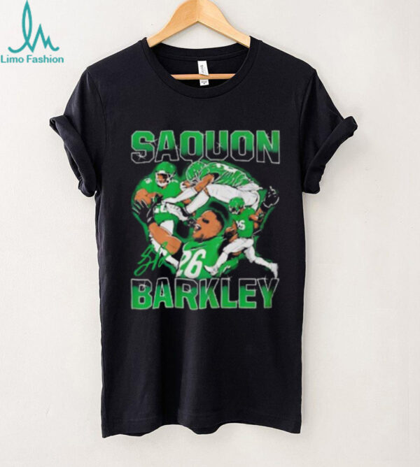 Saquon Barkley Masterpiece Philadelphia Eagles signature shirt