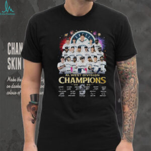 Seattle Mariners Baseball AL West Division Champions MLB 2025 signatures poster shirt