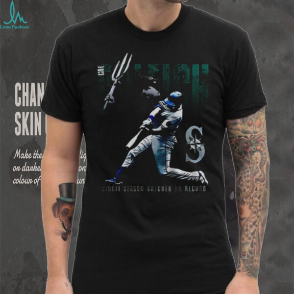 Seattle Mariners Cal Raleigh MLB Baseball single Season Catcher 2025 shirt