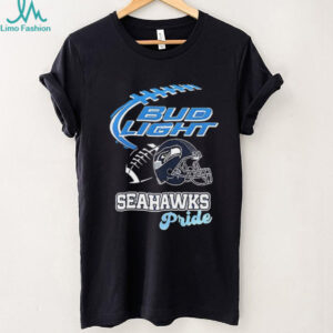 Seattle Seahawks Bud Light pride helmet shirt