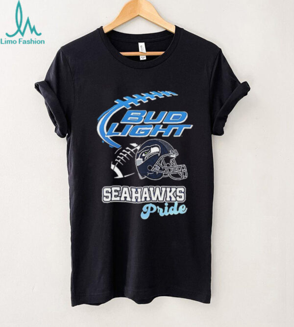 Seattle Seahawks Bud Light pride helmet shirt