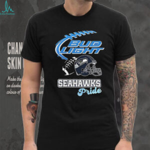 Seattle Seahawks Bud Light pride helmet shirt