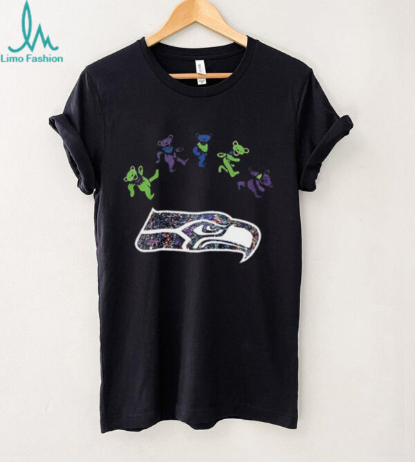 Seattle Seahawks x Grateful Dead night 2025 bears logo shirt