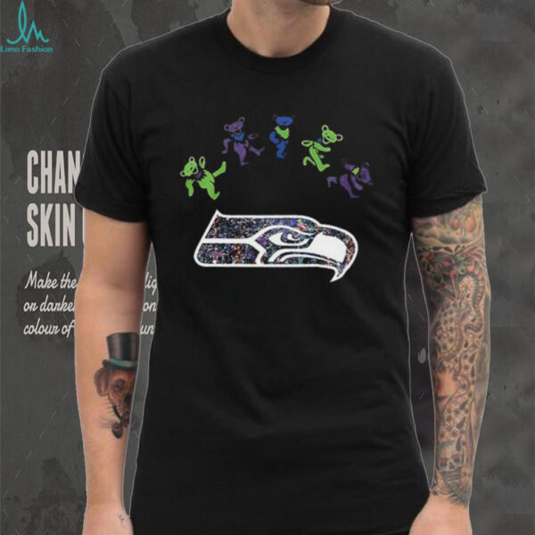 Seattle Seahawks x Grateful Dead night 2025 bears logo shirt