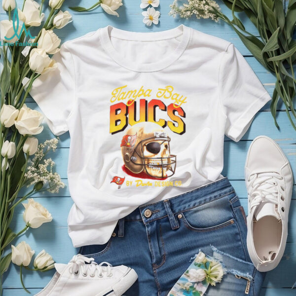 Skeleton Tampa Bay Buccaneers Football 50 seasons of the krewe helmet shirt