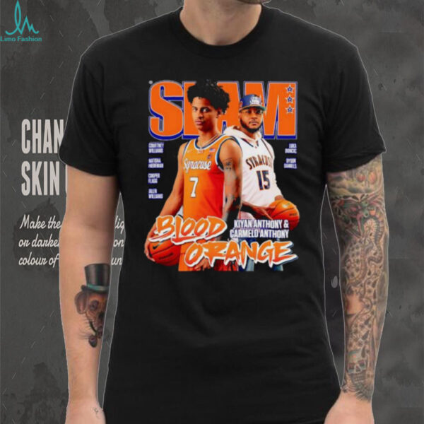 Slam Magazine Blood Orange Kiyan Anthony Carmelo Anthony Syracuse Basketball shirt