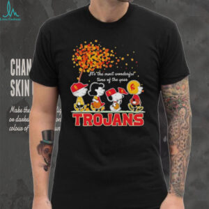 Snoopy And Friends Trojans Sports Team It’s The Most Wonderful Time Of The Year Autumn shirt