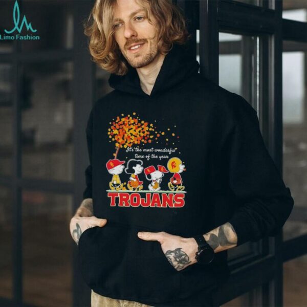Snoopy And Friends Trojans Sports Team It’s The Most Wonderful Time Of The Year Autumn shirt