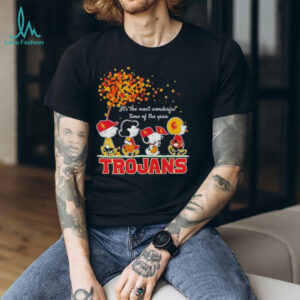 Snoopy And Friends Trojans Sports Team It’s The Most Wonderful Time Of The Year Autumn shirt