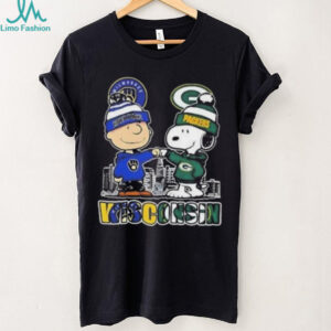 Snoopy X Charlie Brown Wisconsin Sports Milwaukee Brewers X Green Bay Packers Skyline 2025 T shirt