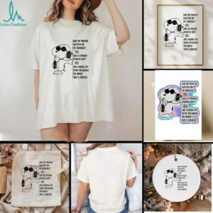Snoopy has my mouth gotten me in trouble yes has it pissed people off shirt