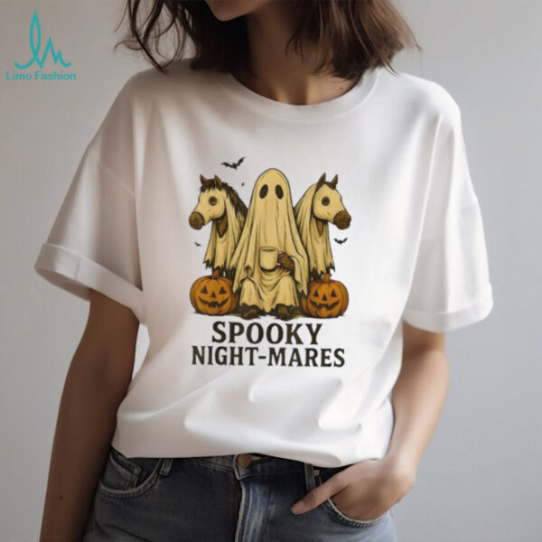 Spooky Night Mares Funny Ghost Horse Halloween shirt