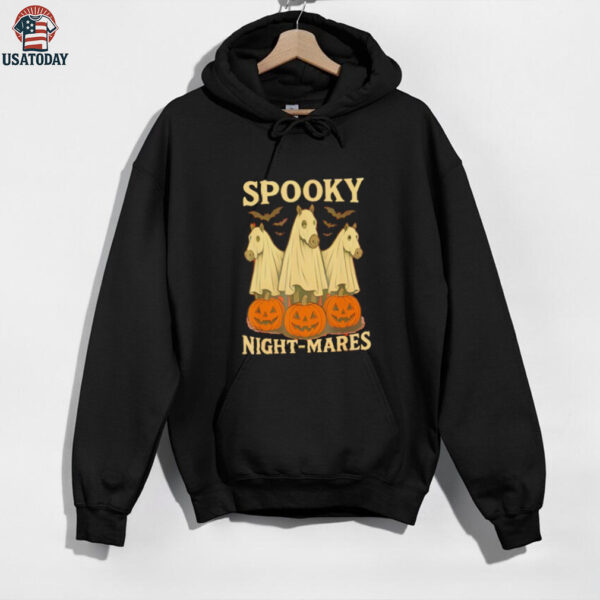 Spooky Night Mares Halloween Horse Ghost Funny Spooky shirt