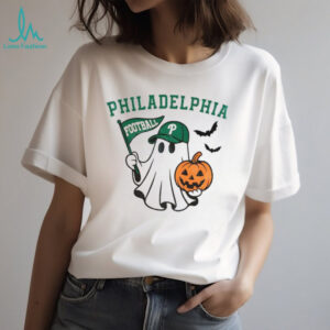 Spooky and pumpkin Philadelphia Eagles American football team game day Halloween shirt