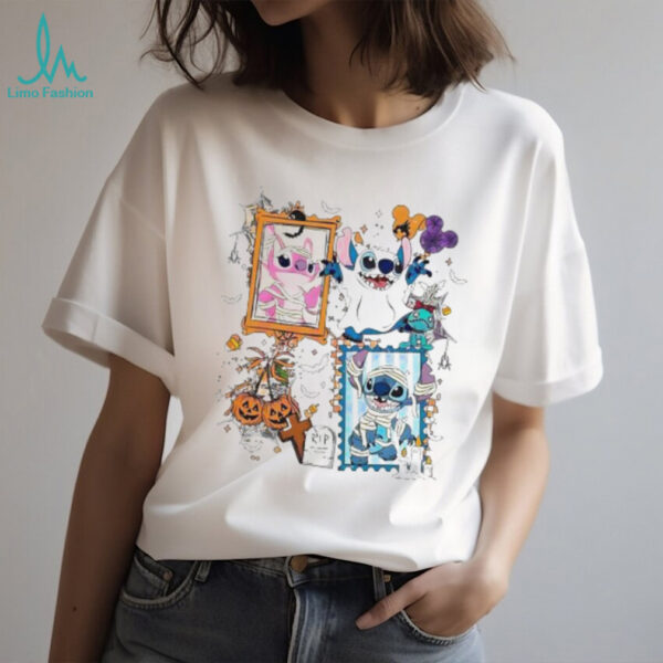Stitch And Angel Halloween Friends Spooky Cartoon shirt