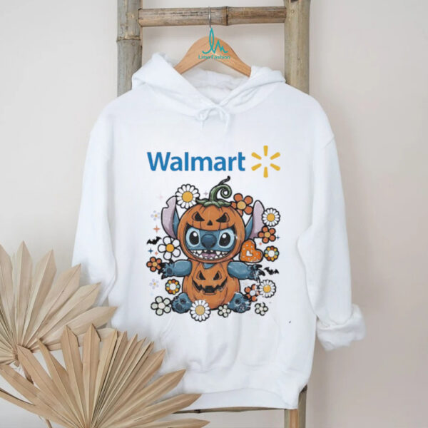 Stitch Halloween with Walmart logo shirt