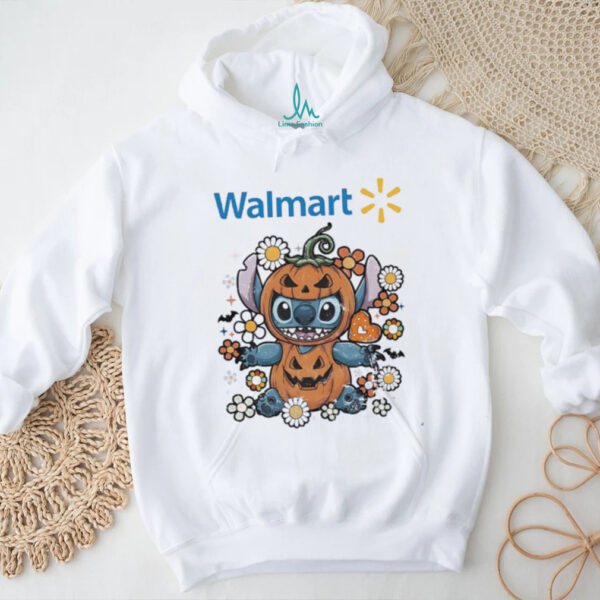 Stitch Halloween with Walmart logo shirt