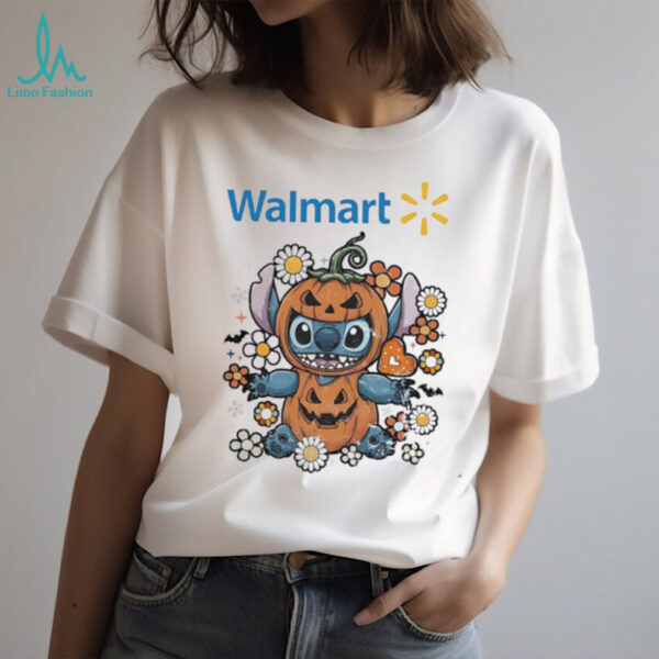 Stitch Halloween with Walmart logo shirt