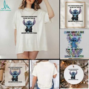 Stitch I just started treating people the way they treat me and now theyre all pissed t shirt