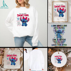 Stitch never argue with a short girl who has an a in her name that letter stands for anger issues t shirt
