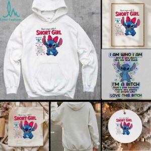 Stitch never argue with a short girl who has an a in her name that letter stands for anger issues t shirt
