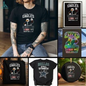 Super Bowl Philadelphia Eagles champs kickoff WC beat Dallas Cowboys still stinks mascot shirt