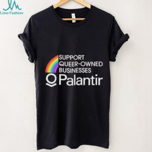 Support Queer Owned Businesses Palantir Rainbow shirt