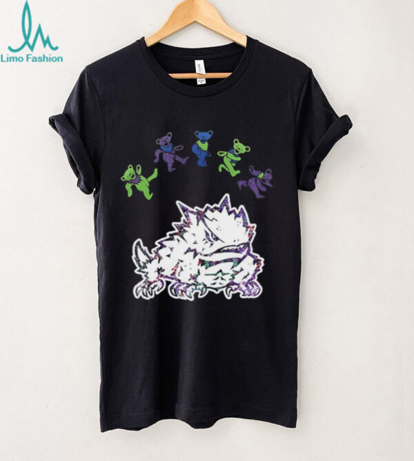TCU Horned Frogs x Grateful Dead night 2025 bears logo shirt
