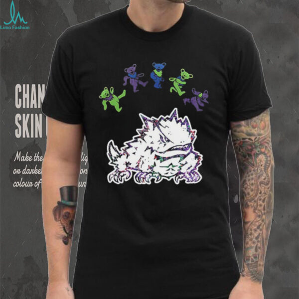 TCU Horned Frogs x Grateful Dead night 2025 bears logo shirt