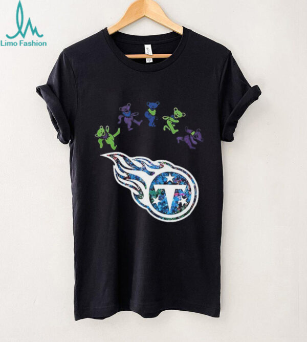Tennessee Titans x Grateful Dead night 2025 bears logo shirt