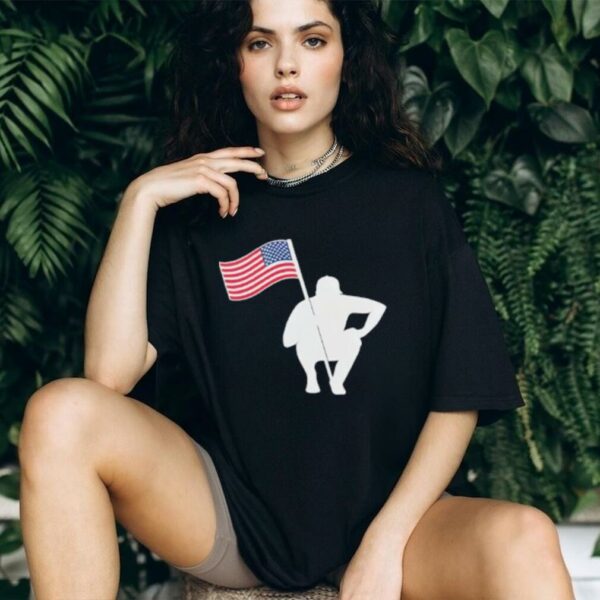 The Caddie Network America Lightweight USA Flag Shirt