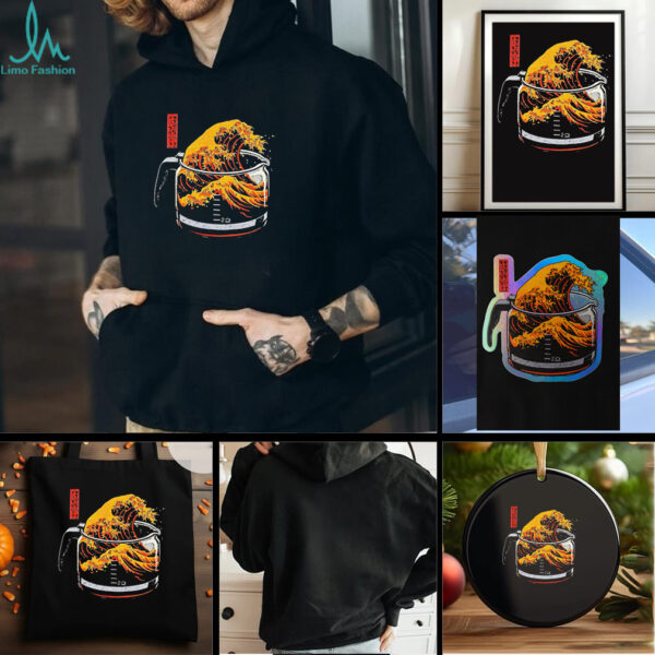 The Great Wave of Coffee shirt