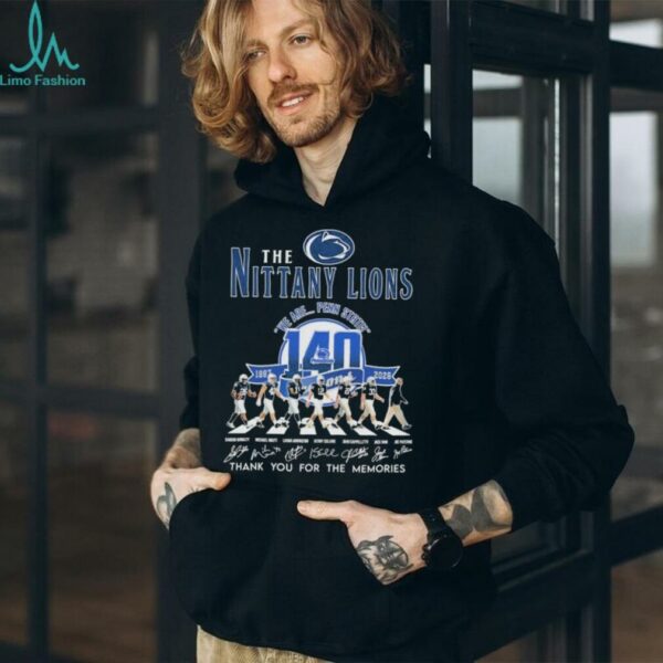 The Penn State Nittany Lions 140th Anniversary Season 1887 2026 We Are Penn State Thank You For The Memories Road Abbey Signatures T shirts