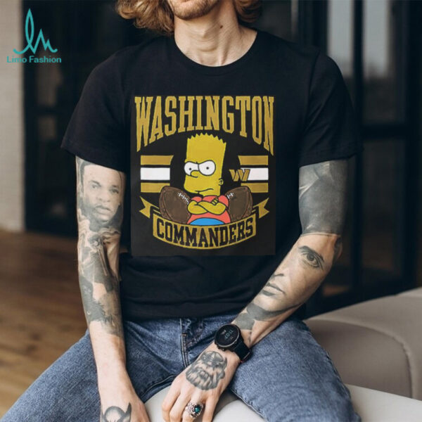 The Simpsons Bart x Washington Commanders shirt