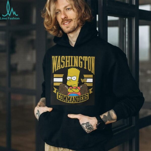 The Simpsons Bart x Washington Commanders shirt