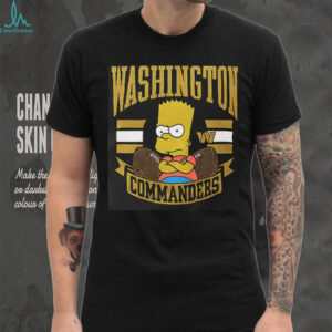 The Simpsons Bart x Washington Commanders shirt