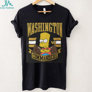The Simpsons Bart x Washington Commanders shirt