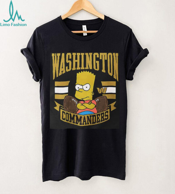 The Simpsons Bart x Washington Commanders shirt
