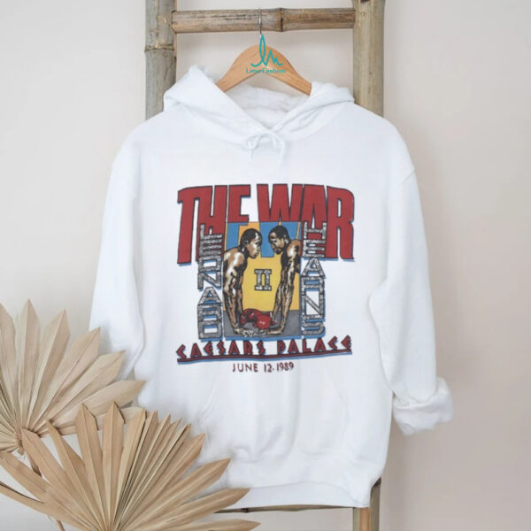 The war Sugar Ray Leonard vs Thomas Hearns Caesars Palace 1989 shirt