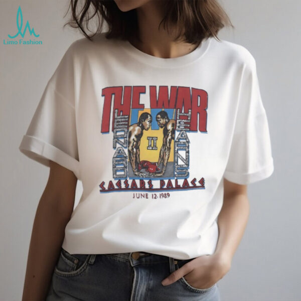 The war Sugar Ray Leonard vs Thomas Hearns Caesars Palace 1989 shirt