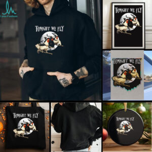 Tonight We Fly Spooky Season Witch Chicken Halloween shirt