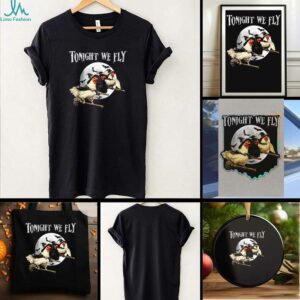Tonight We Fly Spooky Season Witch Chicken Halloween shirt
