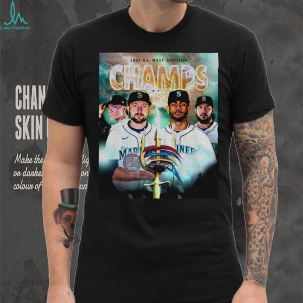 Tridents Up Seattle Mariners beat Oakland Athletics LA Angels MLB Baseball AL West Division Champions 2025 shirt