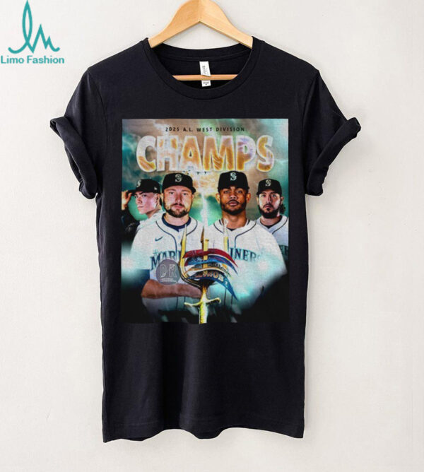Tridents Up Seattle Mariners beat Oakland Athletics LA Angels MLB Baseball AL West Division Champions 2025 shirt