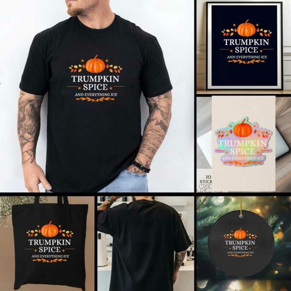 Trumpkin Spice and Everything Ice Fall Autumn Halloween shirt