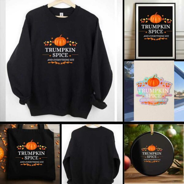 Trumpkin Spice and Everything Ice Fall Autumn Halloween shirt