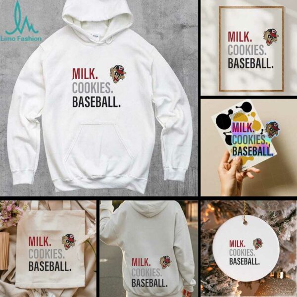 Milk cookies baseball Washington Wild Things logo shirt