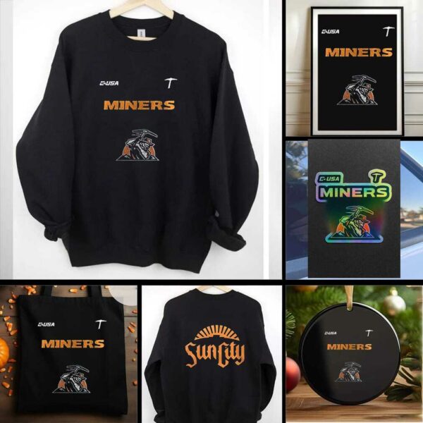 UTEP Miners Sun City logo shirt