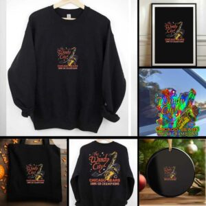 Unisex Homage Navy Chicago Bears Super Bowl XX Champions Windy City T Shirt